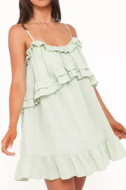 Angie Ruffle Mini Dress