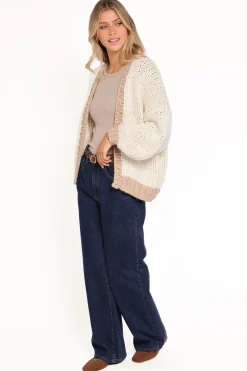 Anige Contrast Trim Cardigan
