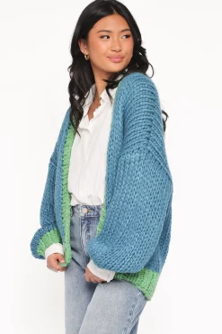 Anige Contrast Trim Cardigan