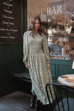 Ashara Long Sleeve Midi Dress
