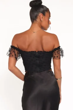 Aster Off Shoulder Mesh Top