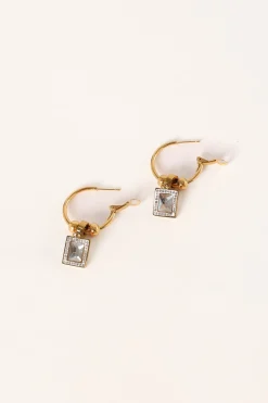 Audrey Charm Hoop Earrings