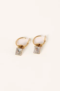 Audrey Charm Hoop Earrings