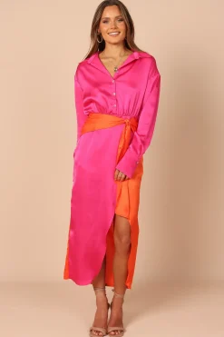 Austin Colourblock Wrap Dress