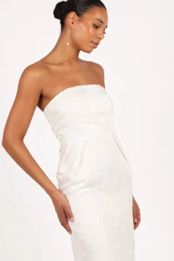 Avah Strapless Midi Dress