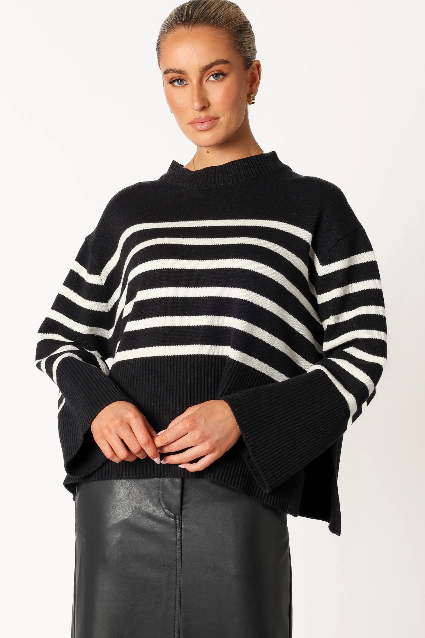 Avalynn Striped Knit Sweater
