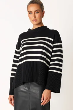Avalynn Striped Knit Sweater