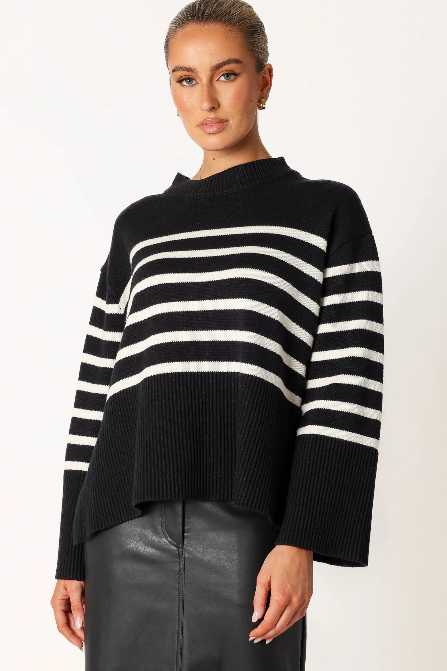 Avalynn Striped Knit Sweater
