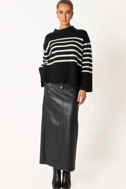 Avalynn Striped Knit Sweater