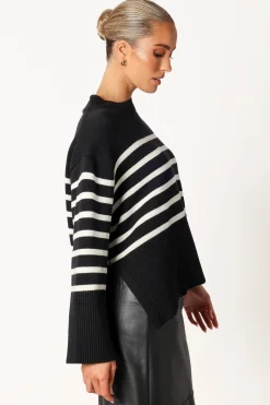 Avalynn Striped Knit Sweater