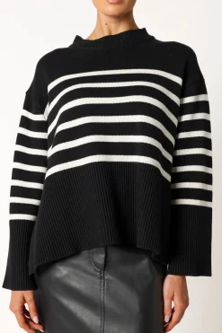 Avalynn Striped Knit Sweater