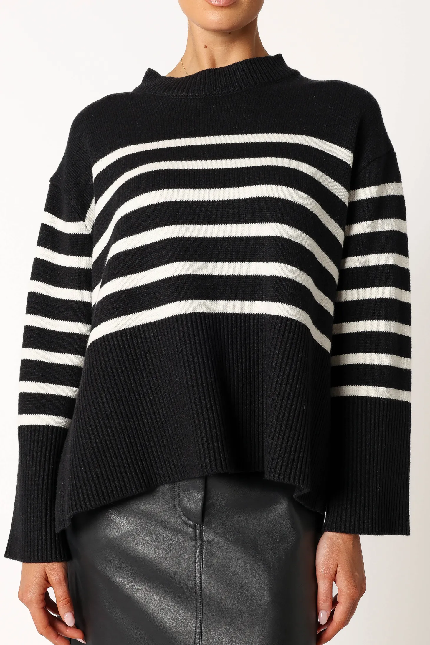 Avalynn Striped Knit Sweater
