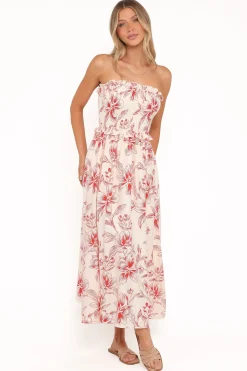 Avania Strapless Midi Dress