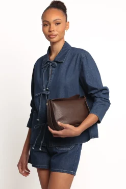 Avon Bow Front Denim Shacket