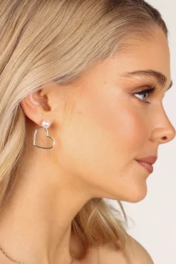 Bebe Heart Earrings
