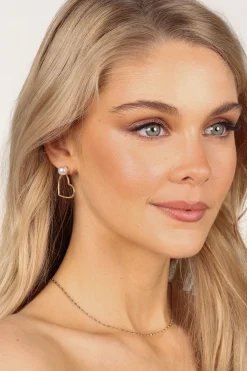 Bebe Heart Earrings