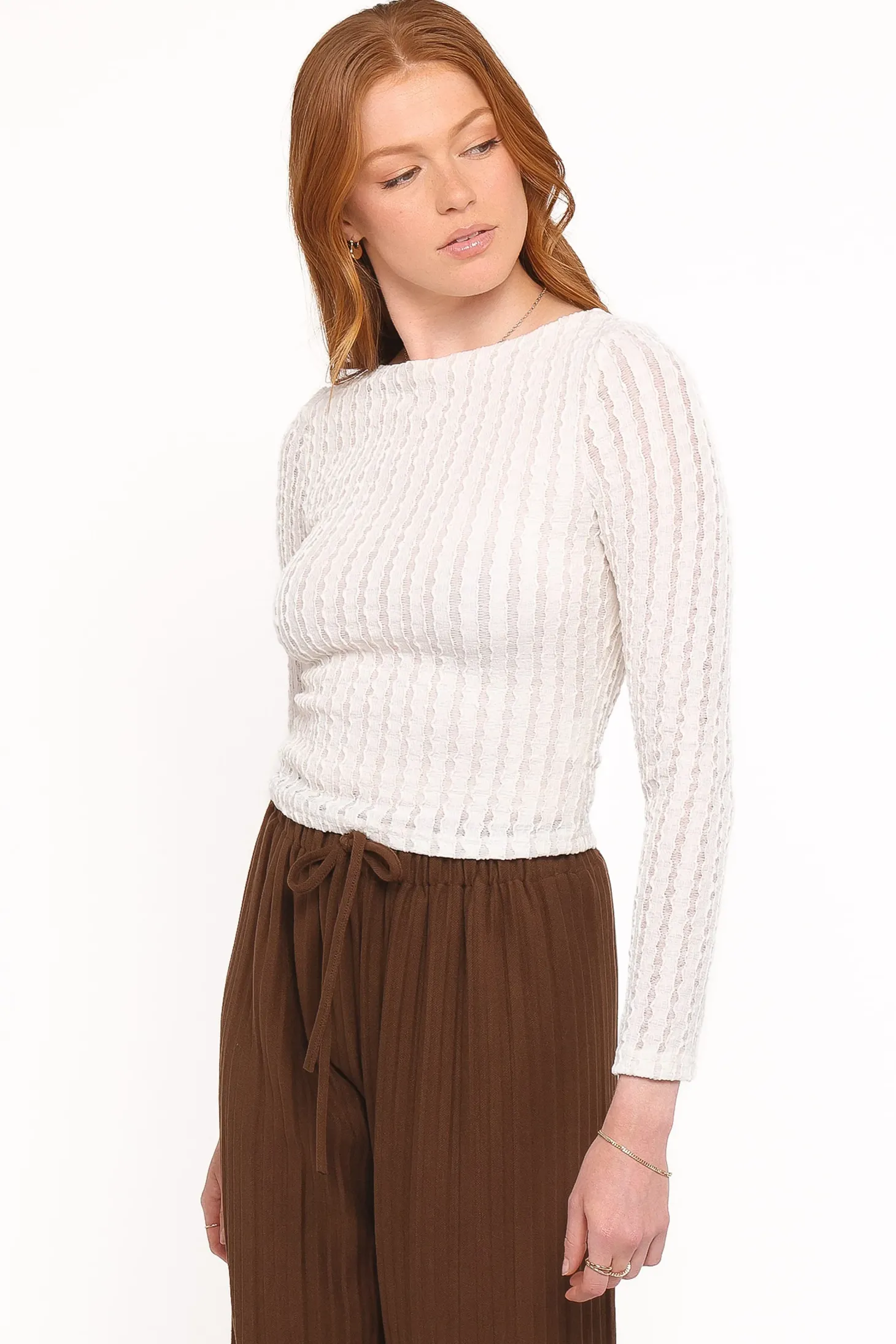 Bellatrix Textured Knit Top