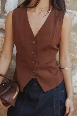 Bell Linen Vest