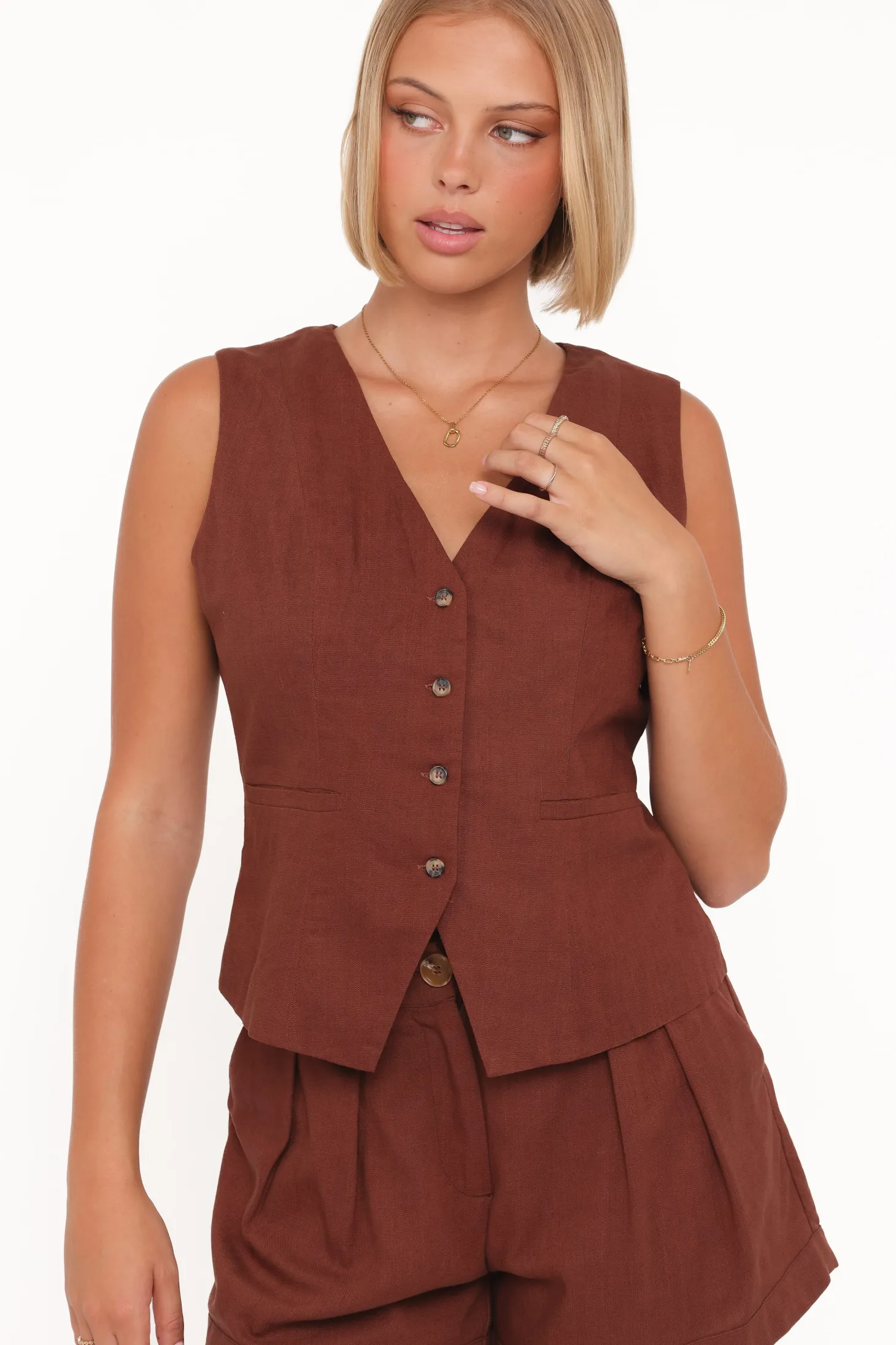 Bell Linen Vest