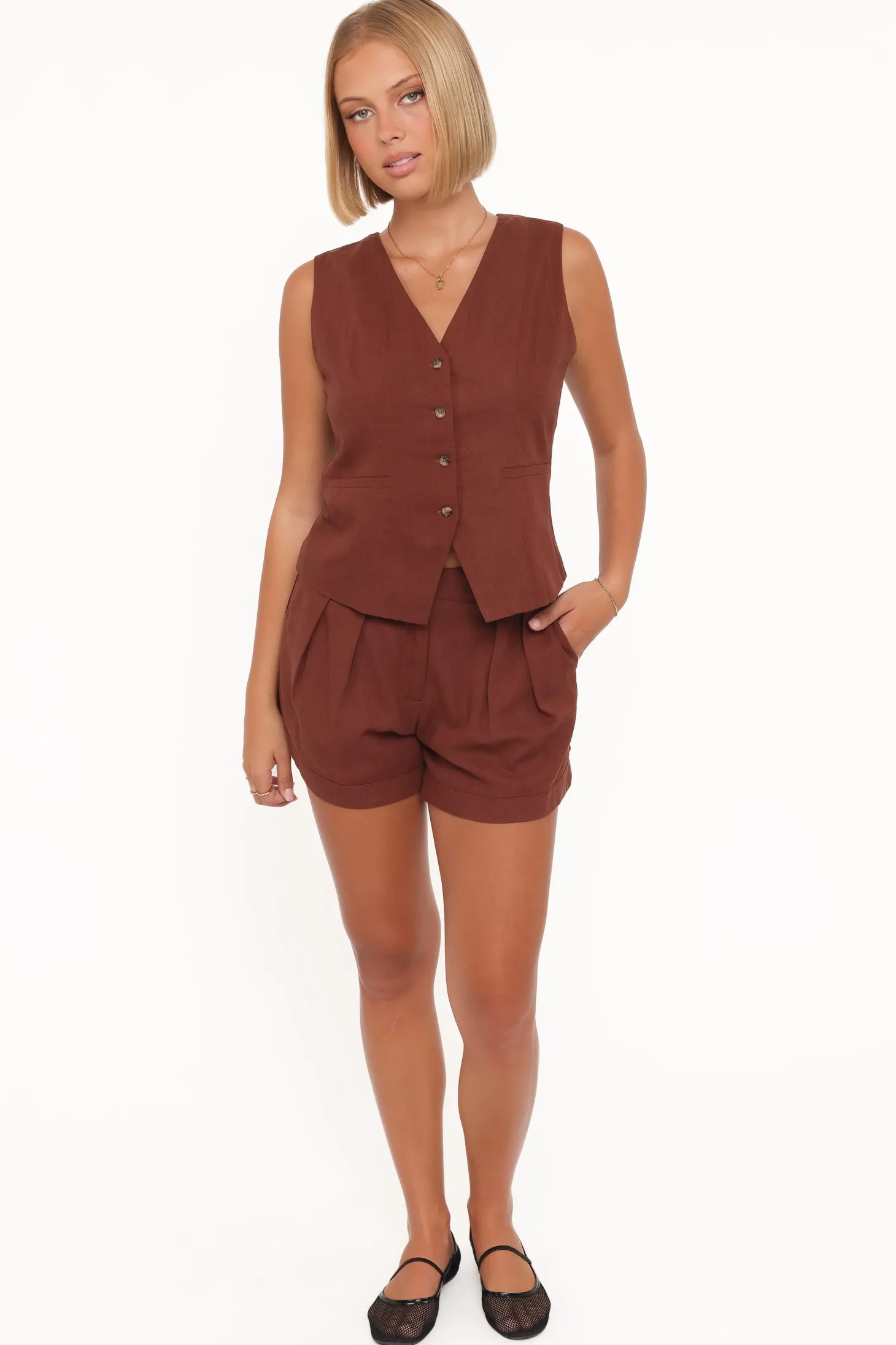 Bell Linen Vest
