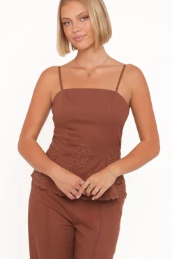 Benton Eyelet Strapless Top