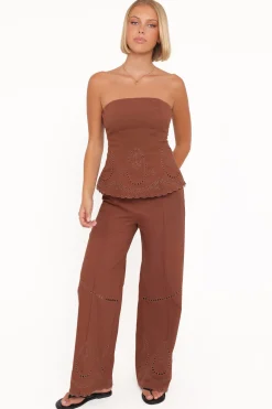 Benton Eyelet Strapless Top