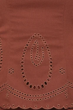 Benton Eyelet Strapless Top