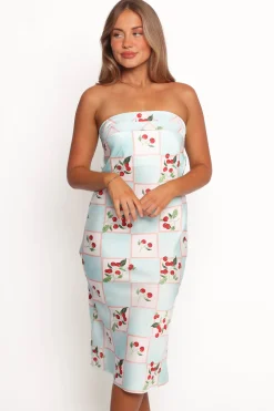 Benton Strapless Midi Dress