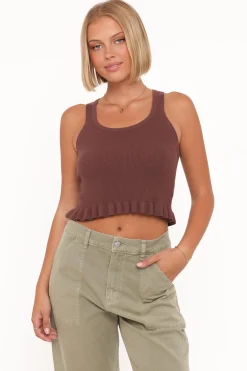 Berenice Ruffle Hem Knitted Top
