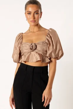 Bessie Rosette Top