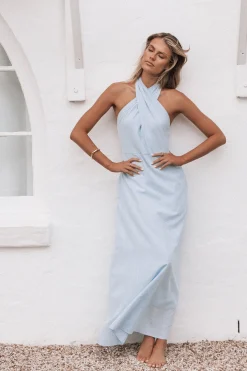 Betsy Halterneck Maxi Dress