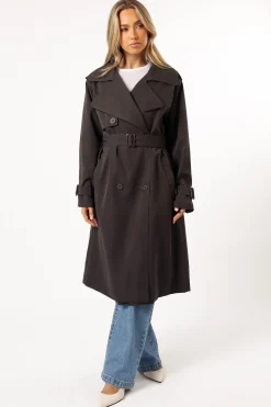 Billy Button Front Trench Coat