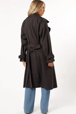 Billy Button Front Trench Coat