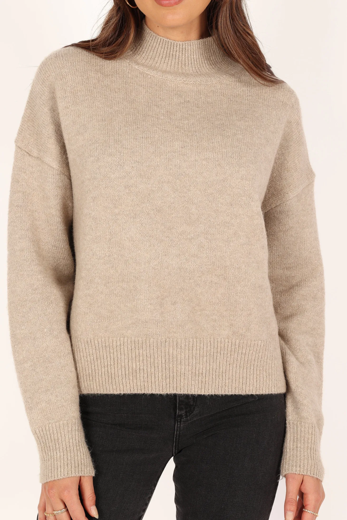 Brianna Mockneck Knit Sweater