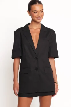 Brielle Short Sleeve Blazer Top