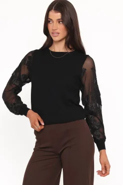 Cailin Sheer Sleeve Top