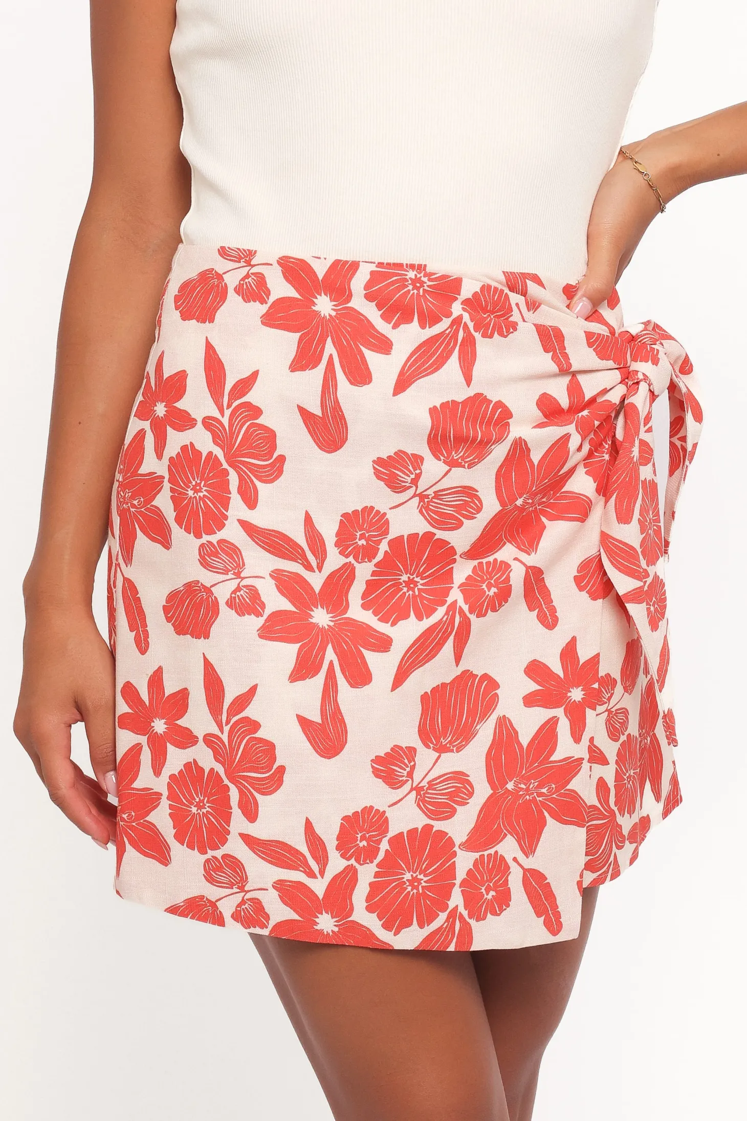 Calypso Wrap Mini Skirt