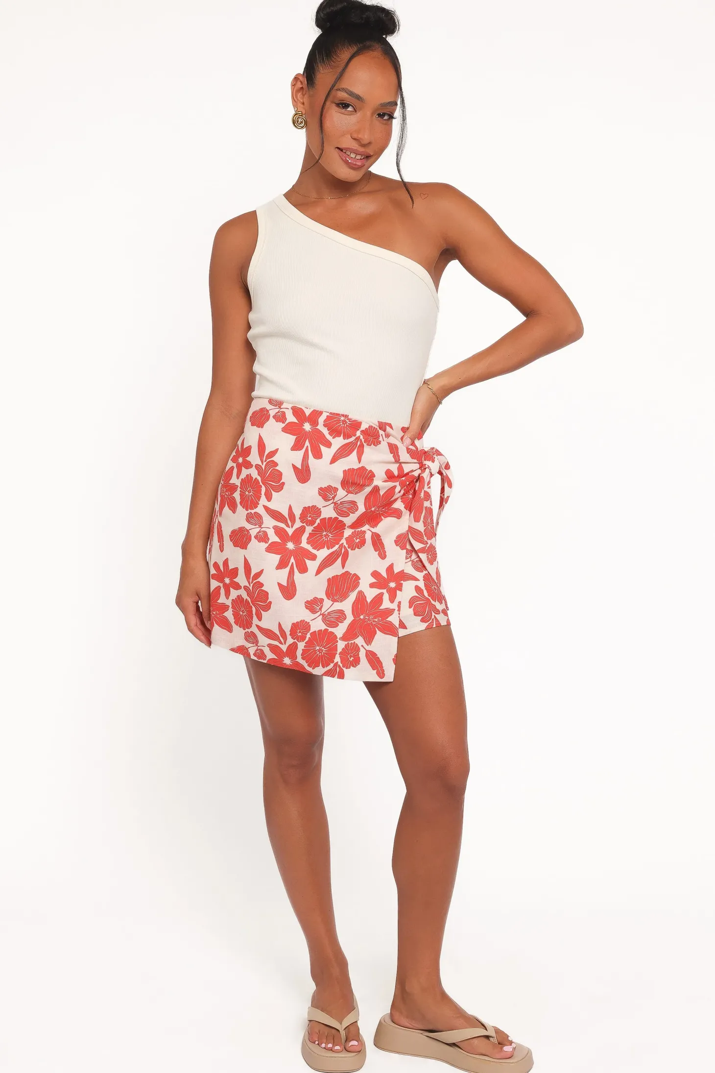 Calypso Wrap Mini Skirt