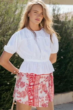 Calypso Wrap Mini Skirt