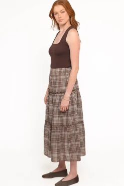 Campbell Tiered Maxi Skirt
