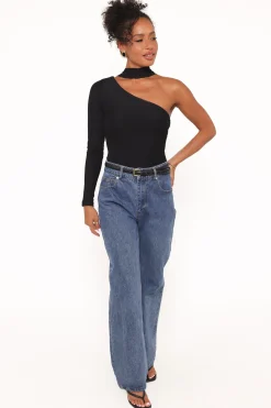Carlie Mesh One Shoulder Top