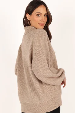 Carly Collar Knit Sweater