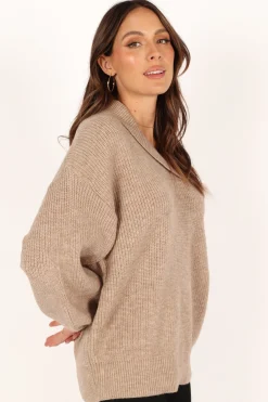 Carly Collar Knit Sweater