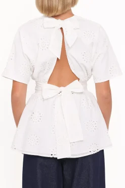 Carmel Tie Back Tunic Top