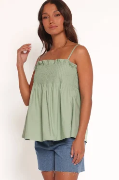 Carson Pleated Top