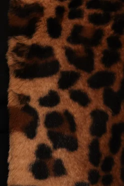 Cassia Faux Fur Leopard Crop Jacket
