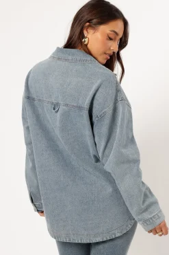 Cassie Oversized Denim Shacket