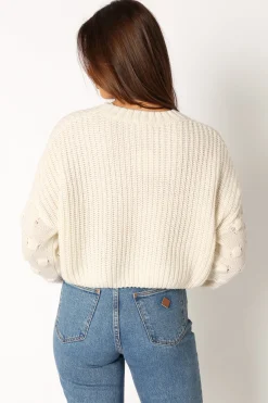 Catalina Polka Dot Texture Knit Sweater