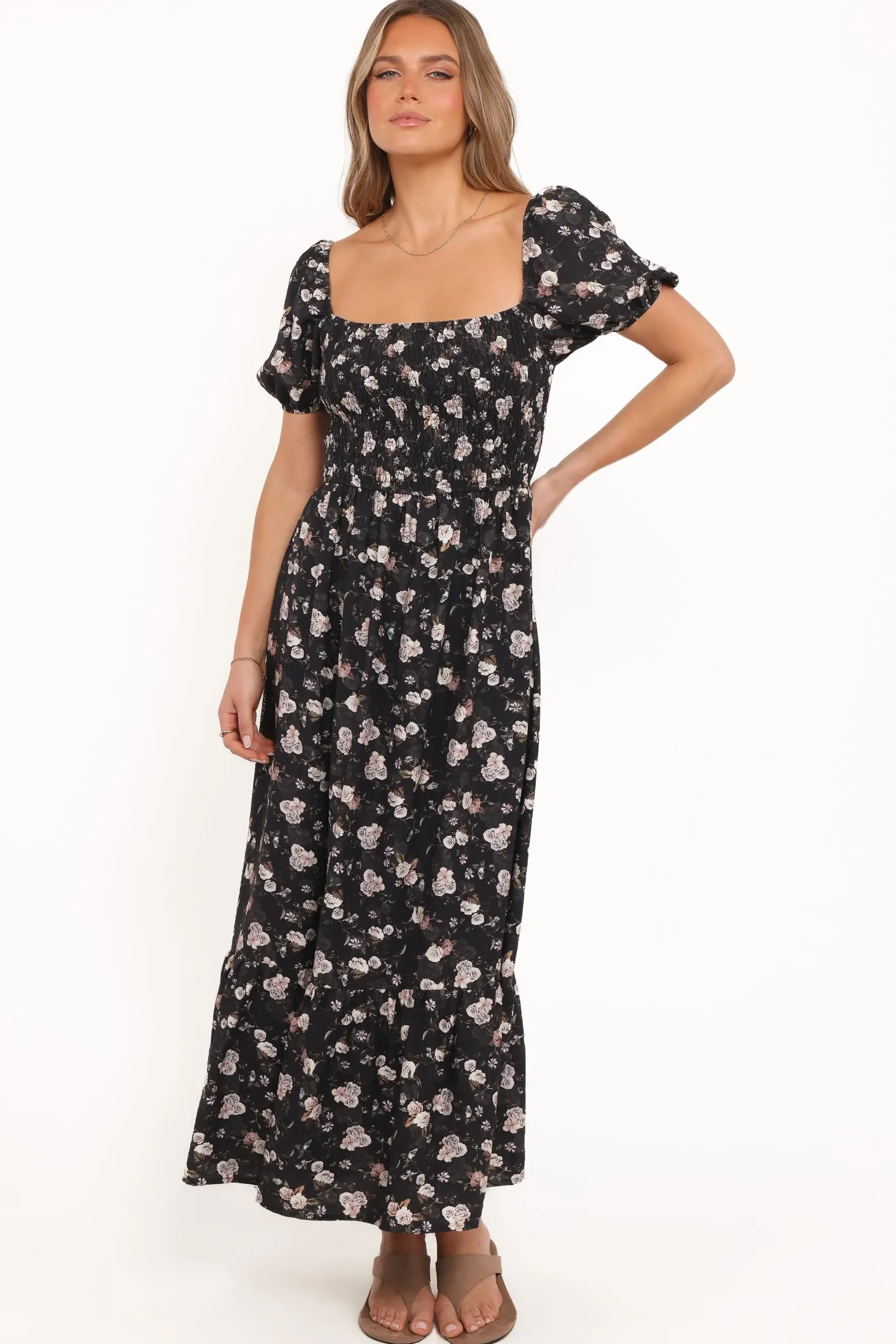 Cecelia Puff Sleeve Maxi Dress