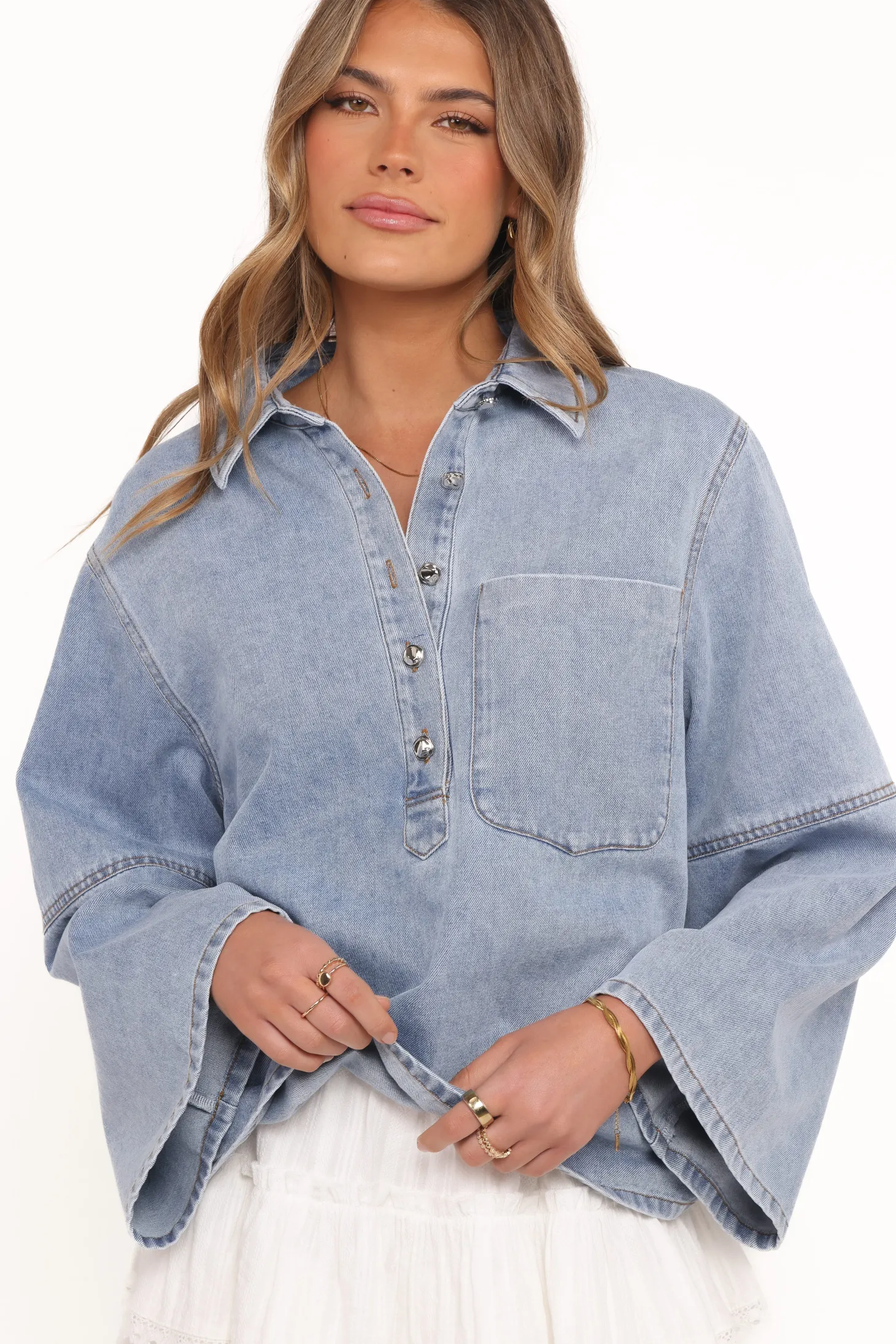 Celestia Denim Top